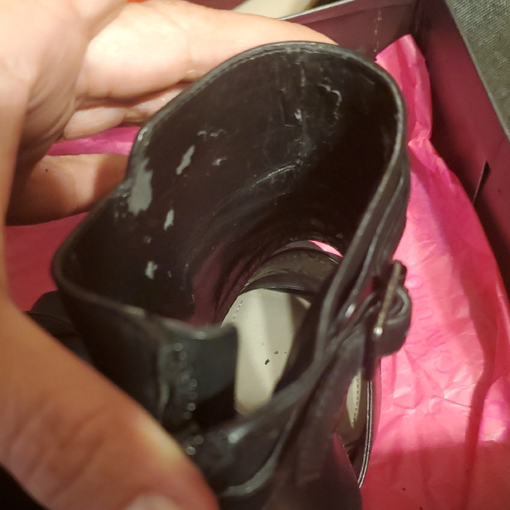 Vince Camuto Black Platform Heels with Strappy Design - Picture 5 of 14